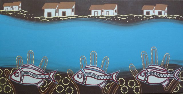 Original Painting by Karen Maber, Yarra Bay Days